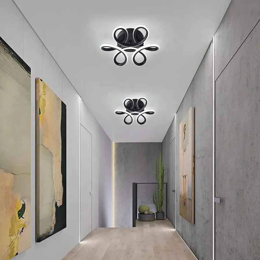 LED LED Vertex Helix, 44W, hullámos, hideg/forró/semleges fény, fekete