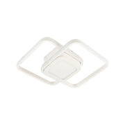 LED LED DuoForm, 36W, geometriai kialakítás, lekerekített négyzet, fehér, meleg/hideg/semleges fény