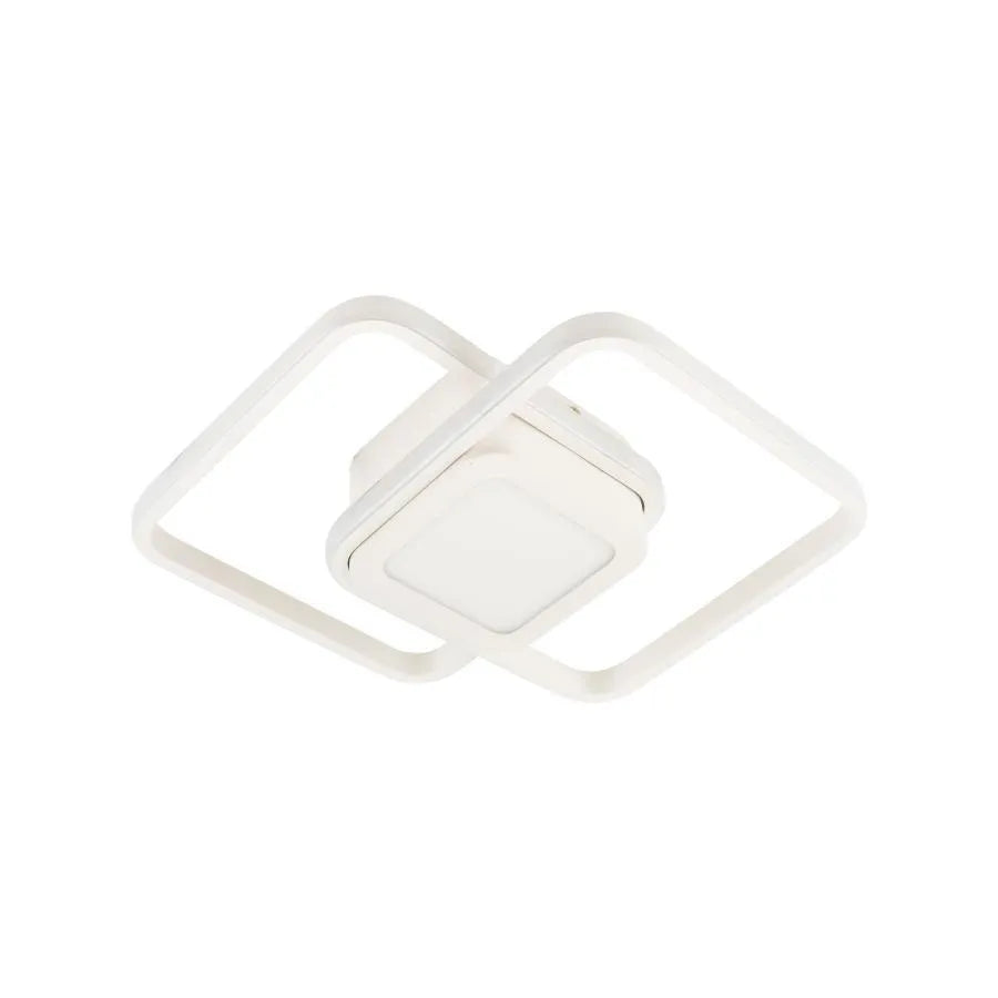 LED LED DuoForm, 36W, geometriai kialakítás, lekerekített négyzet, fehér, meleg/hideg/semleges fény