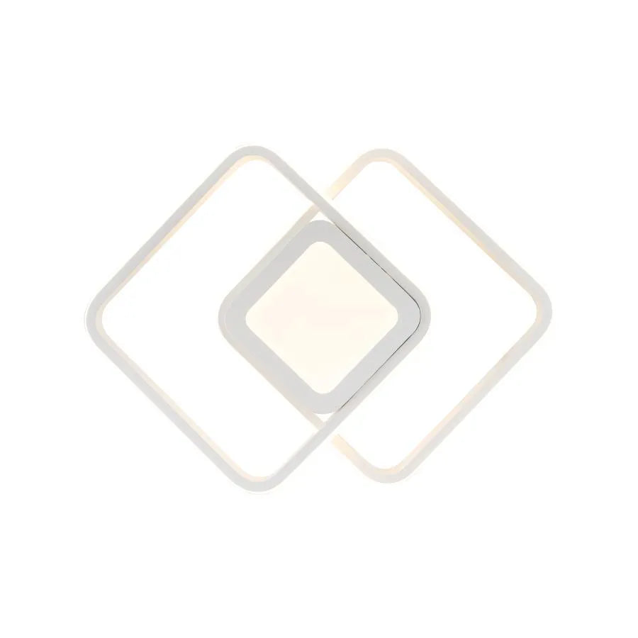LED LED DuoForm, 36W, geometriai kialakítás, lekerekített négyzet, fehér, meleg/hideg/semleges fény
