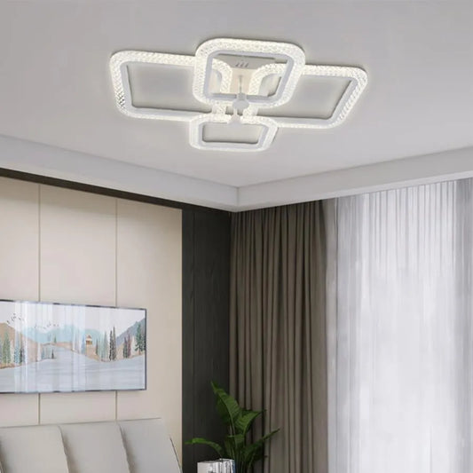 LED LED LED Faida távirányítóval, 2,4 GHz, 104W, akril, fehér