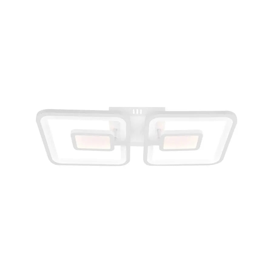 LED -vágy távirányítóval, Felix, 2 négyzet, 77W, hideg/forró/semleges fény, instabil, fehér