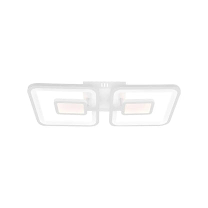 LED -vágy távirányítóval, Felix, 2 négyzet, 77W, hideg/forró/semleges fény, instabil, fehér
