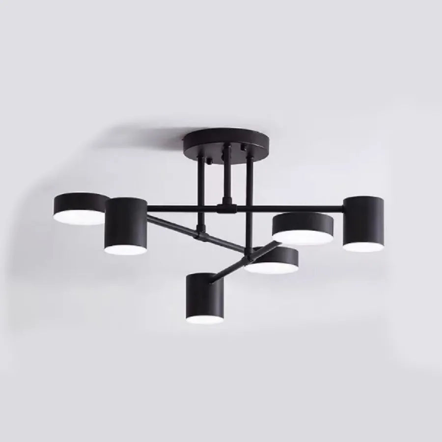 LED LED GALIOS 72W, 6 elem, hideg/forró/semleges fény, fekete