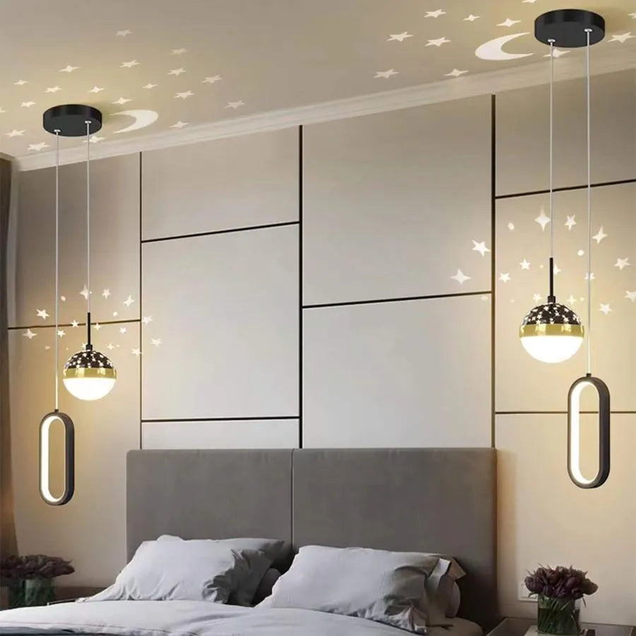 LED LED felfüggesztett Gilona 42W, hideg/forró/semleges fény, fekete