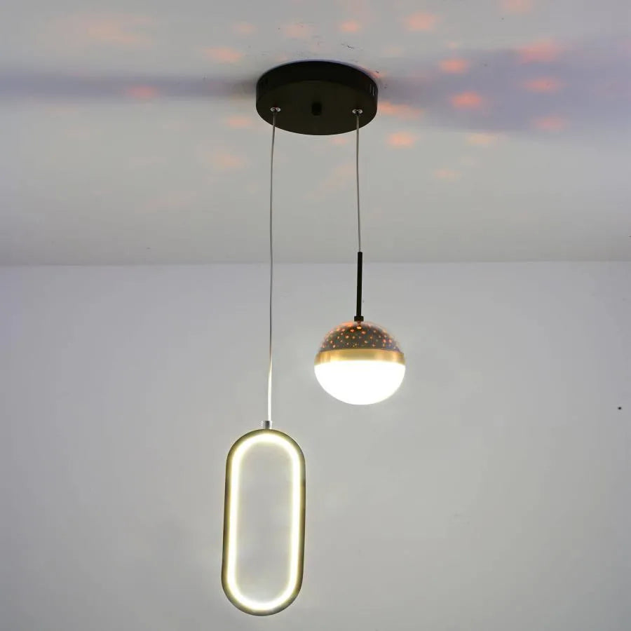 LED LED felfüggesztett Gilona 42W, hideg/forró/semleges fény, fekete