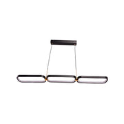 LED -csillár Hansa 80W távirányítóval, 3 elem, lineáris, hideg/forró/semleges fény, instabil, aranyfekete