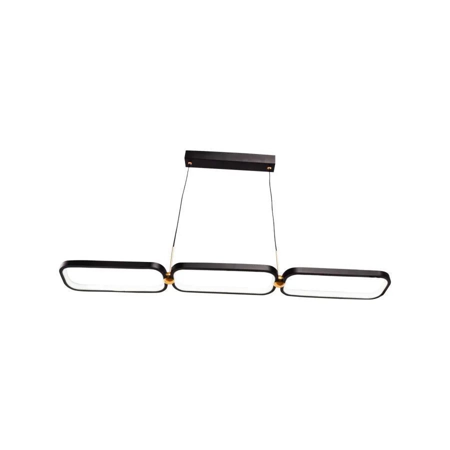 LED LED Hansa távirányítóval, 80W, 2,4 GHz, fém, fekete és arany