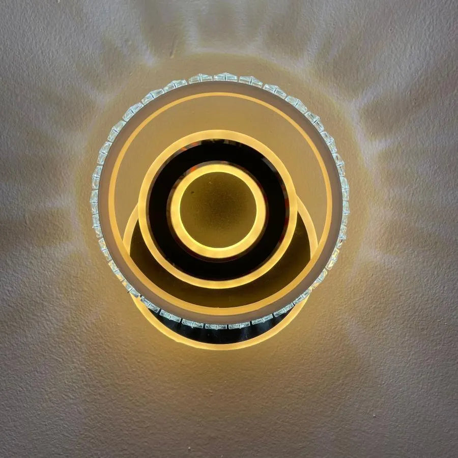LED LED Crystal, Inar, 40W, hideg/forró/semleges fény, fekete