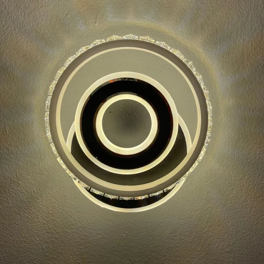 LED LED Crystal, Inar, 40W, hideg/forró/semleges fény, fekete