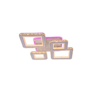 Lulus LED RGB Quadris távirányítóval, 78W, 4 négyzet