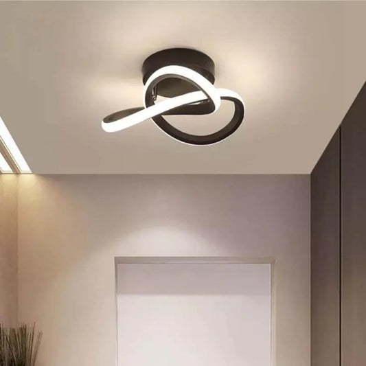 LED LED Vertex Flow, 24W, hullámos, hideg/forró/semleges fény, fekete