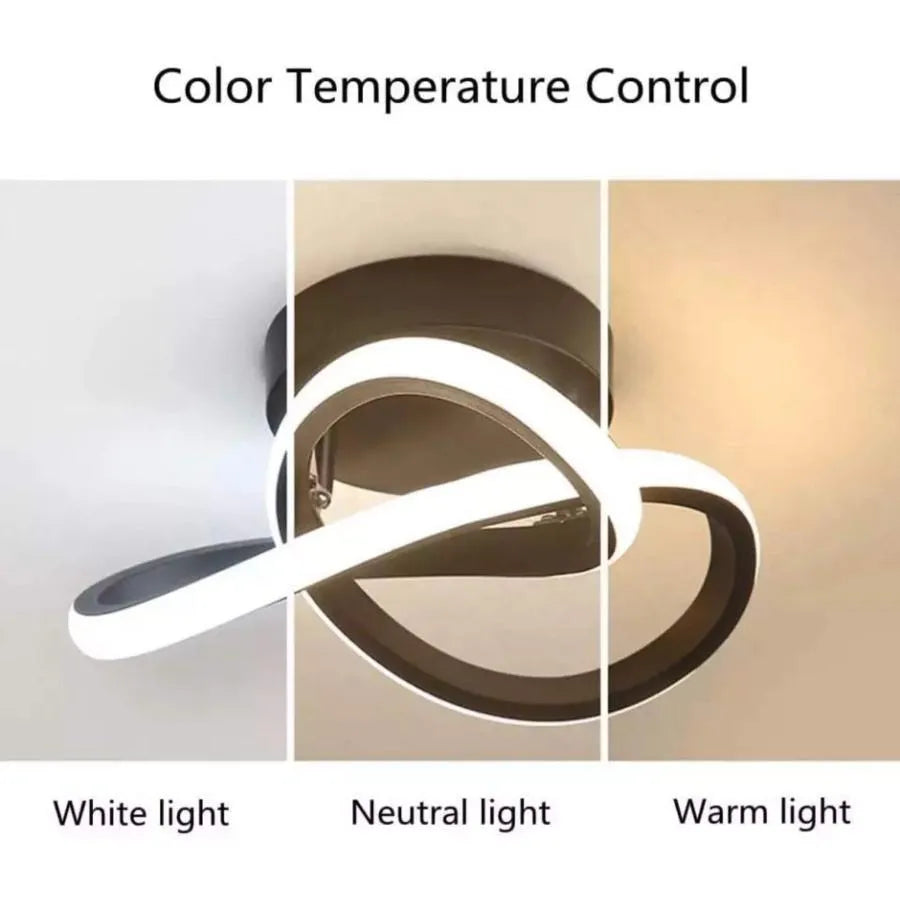 LED LED Vertex 24W, 25 cm átmérőjű, hideg/forró/semleges fény, fekete
