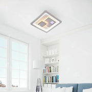 KEREN LED mennyezeti lámpa, 24W, 26 cm átmérő, négyzet alakú, hideg/meleg/semleges fény, fehér