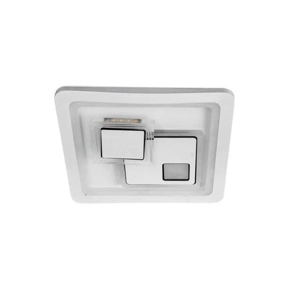 KEREN LED mennyezeti lámpa, 24W, 26 cm átmérő, négyzet alakú, hideg/meleg/semleges fény, fehér
