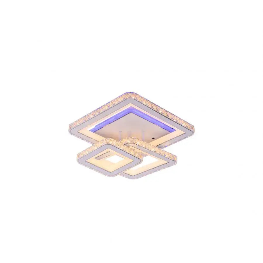LED -csillár távirányítóval és Crystal Leila 154W, 3 négyzet