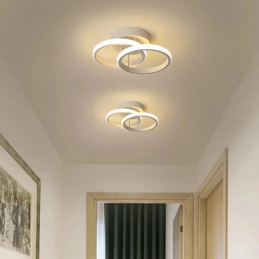 A LED LED -csúcs 24W, 2 kör, hideg/forró/semleges fény, fehér kering