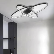 LED -csillár 140W -os pálya távirányítóval, 3 elem, ovális, hideg/forró/semleges fény, instabil, fekete