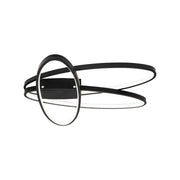 LED -csillár 140W -os pálya távirányítóval, 3 elem, ovális, hideg/forró/semleges fény, instabil, fekete