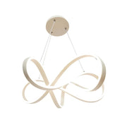 LED -csillár, amely Infinity Halo 138W távirányítóval felfüggesztette, hideg/forró/semleges fény, fehér, fehér, állítható magasság