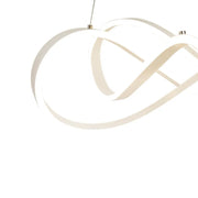 LED -csillár, amely Infinity Halo 138W távirányítóval felfüggesztette, hideg/forró/semleges fény, fehér, fehér, állítható magasság