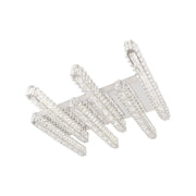 LED -csillár távirányítóval és Crystal Priscila 216W, 6 elem, lineáris, hideg/forró/semleges fény, Daim, fényes króm