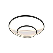 LED -csillár Rachel 120W távirányítóval, 2 kör, hideg/forró/semleges fény, instabil, fekete -fehér