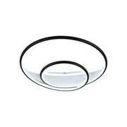 LED -csillár Rachel 120W távirányítóval, 2 kör, hideg/forró/semleges fény, instabil, fekete -fehér