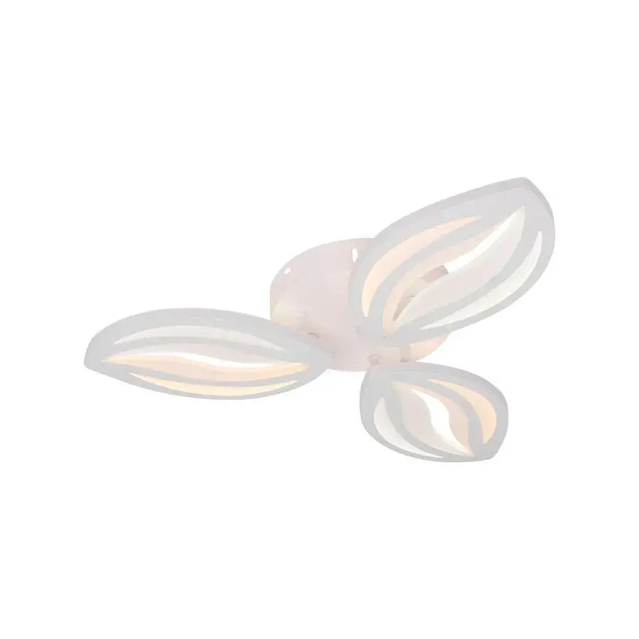 LED -csillár orchidea 39W távirányítóval, 3 szirom, hideg/forró/semleges fény, instabil, fehér