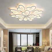 LED -vágy Virágú 143W távirányítóval, 12 szirm, hideg/forró/semleges fény, instabil, fehér