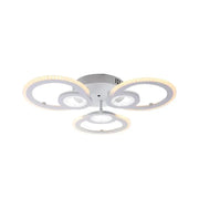 LED -csillár Kade távirányítóval, 80W, 3 kör, hideg/forró/semleges fény, instabil, fehér