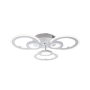LED -csillár Kade távirányítóval, 80W, 3 kör, hideg/forró/semleges fény, instabil, fehér
