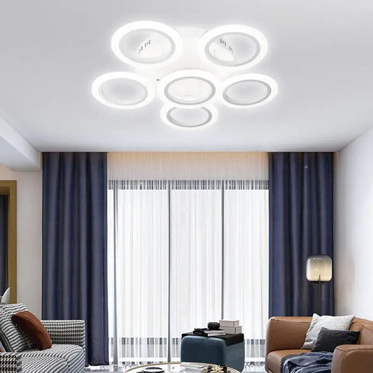 LED -csillár bohém távirányítóval, 50W, unkind, fehér