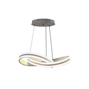 A LED -vágy felfüggesztve a végtelen hurok 120W távirányítóval, hideg/forró/semleges fény, instabil, fehér, állítható magasság