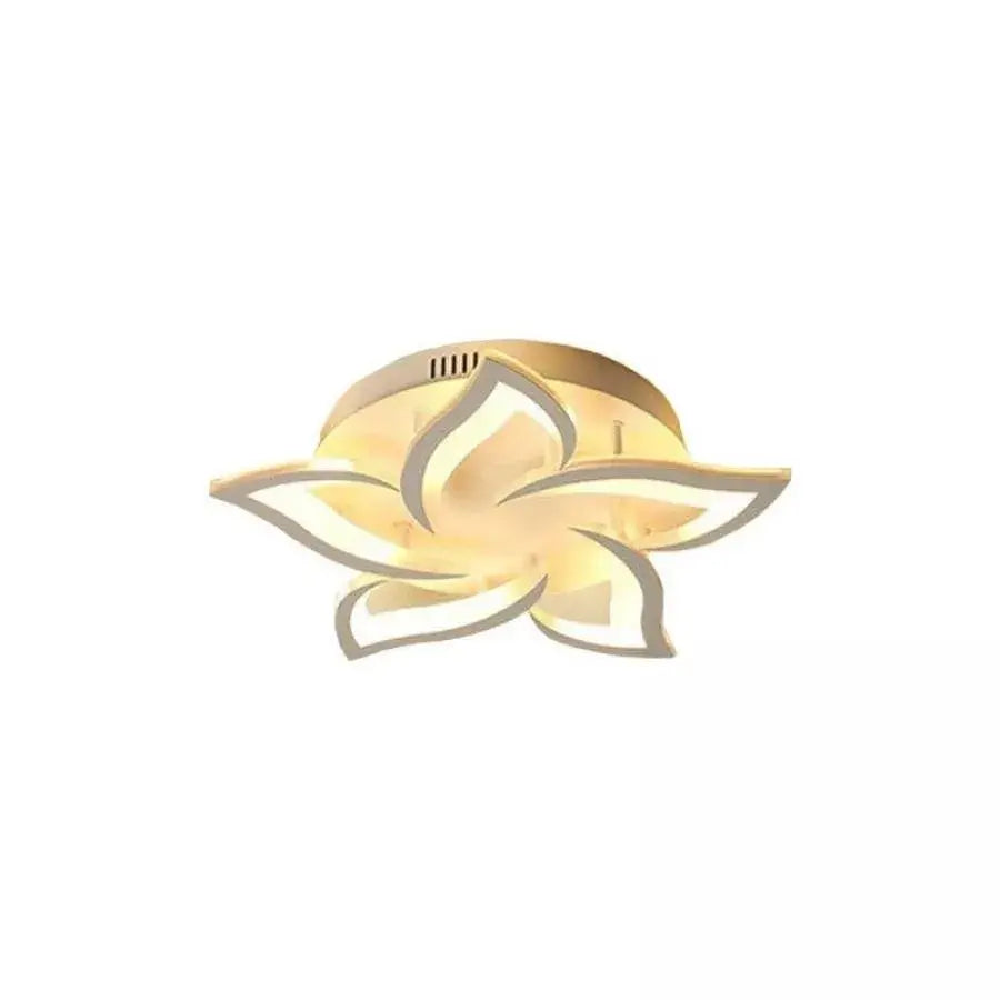 LED -csillár Lotus 74W távirányítóval, 5 szirm, hideg/forró/semleges fény, instabil, fehér