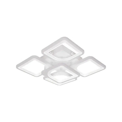 LED -csillár Fely 80W távirányítóval, 5 négyzet, hideg/forró/semleges fény, sugár, fehér