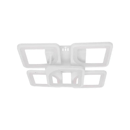 LED -csillár Fely 80W távirányítóval, 5 négyzet, hideg/forró/semleges fény, sugár, fehér