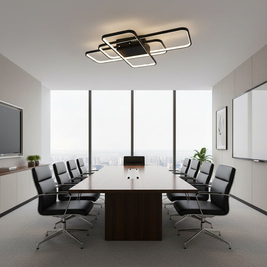 LED csillár távirányítóval AXIS 95W, 3 elem, hideg/meleg/semleges fény, szabályozható, fekete