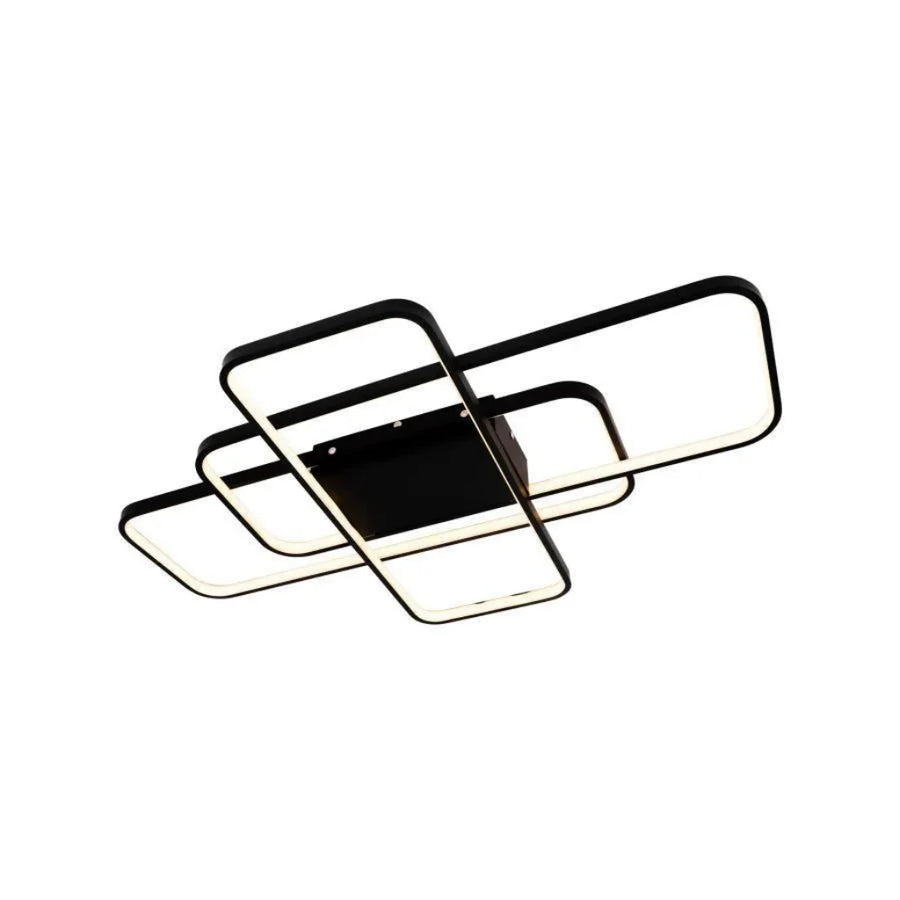 LED -csillár távirányító tengely 96W, 3 elem, hideg/forró/semleges fény, instabil, fekete