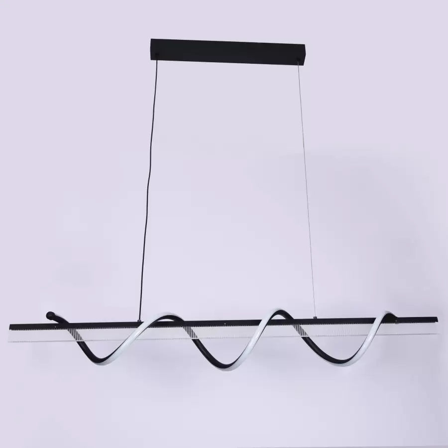 LED LULULE szuszpendálva a helyreállítási Melecomani 94W, lineáris, hideg/forró/semleges fény, instabil, fekete