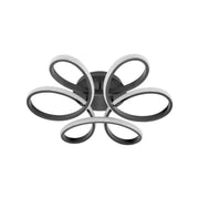 LED -csillár a Helix 108W távirányítóval, hideg/forró/semleges fény, instabil, fekete