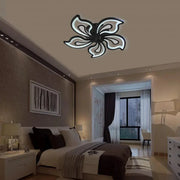 LED -csillár dicsőséges távirányítóval 150W, 5 szirom, hideg/forró/semleges fény, instabil, fekete