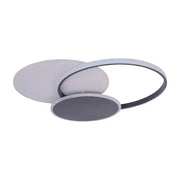 LED -csillár Mensa 144W távirányítóval, 2 kör, hideg/forró/semleges fény, instabil, fekete -fehér