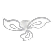 LED -csillár 68W dicsőséges távirányítóval, 3 szirm, hideg/forró/semleges fény, instabil, fehér