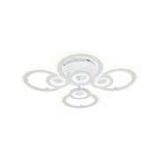 LED -csillár Kade 72W távirányítóval, 4 kör, hideg/forró/semleges fény, instabil, fehér