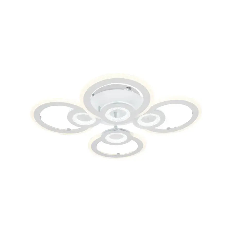 LED -csillár Kade 72W távirányítóval, 4 kör, hideg/forró/semleges fény, instabil, fehér