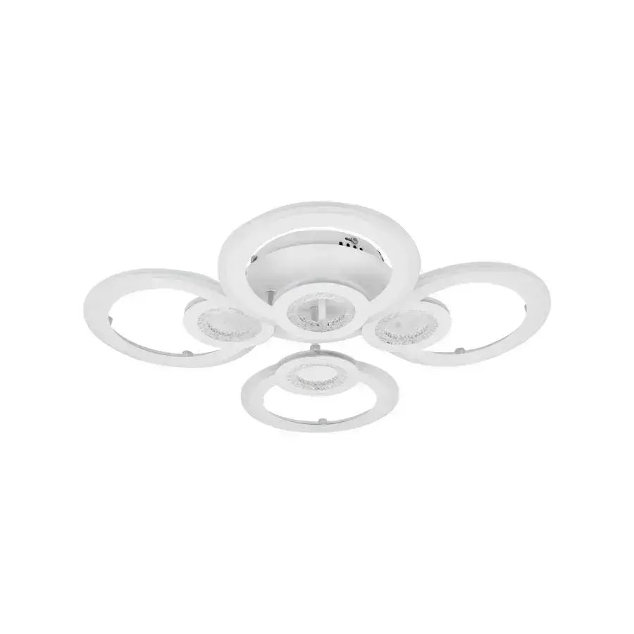 LED -csillár Kade 72W távirányítóval, 4 kör, hideg/forró/semleges fény, instabil, fehér
