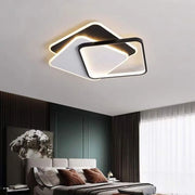 LED -csillár Osanna 128W távirányítóval, 3 négyzet, hideg/forró/semleges fény, instabil, fekete
