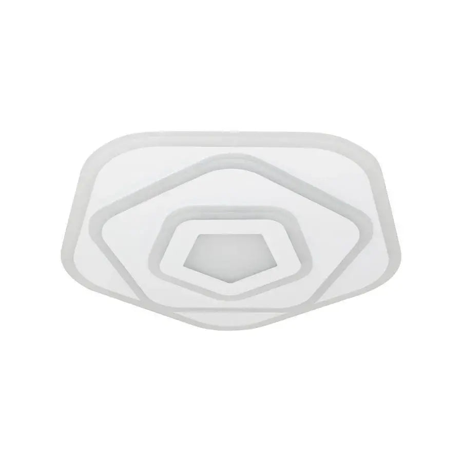 LED LUD Pentagon távirányítóval, 59W, hideg/forró/semleges fény, fehér