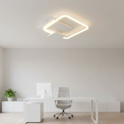 LED -csillár Anemona 75W távirányítóval, 3 négyzet, hideg/forró/semleges fény, instabil, fehér